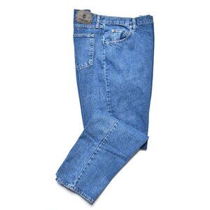 WRANGLER Zip-Fly High Rise Relaxed Fit Denim Blue Jeans Men's Size 40"X32"